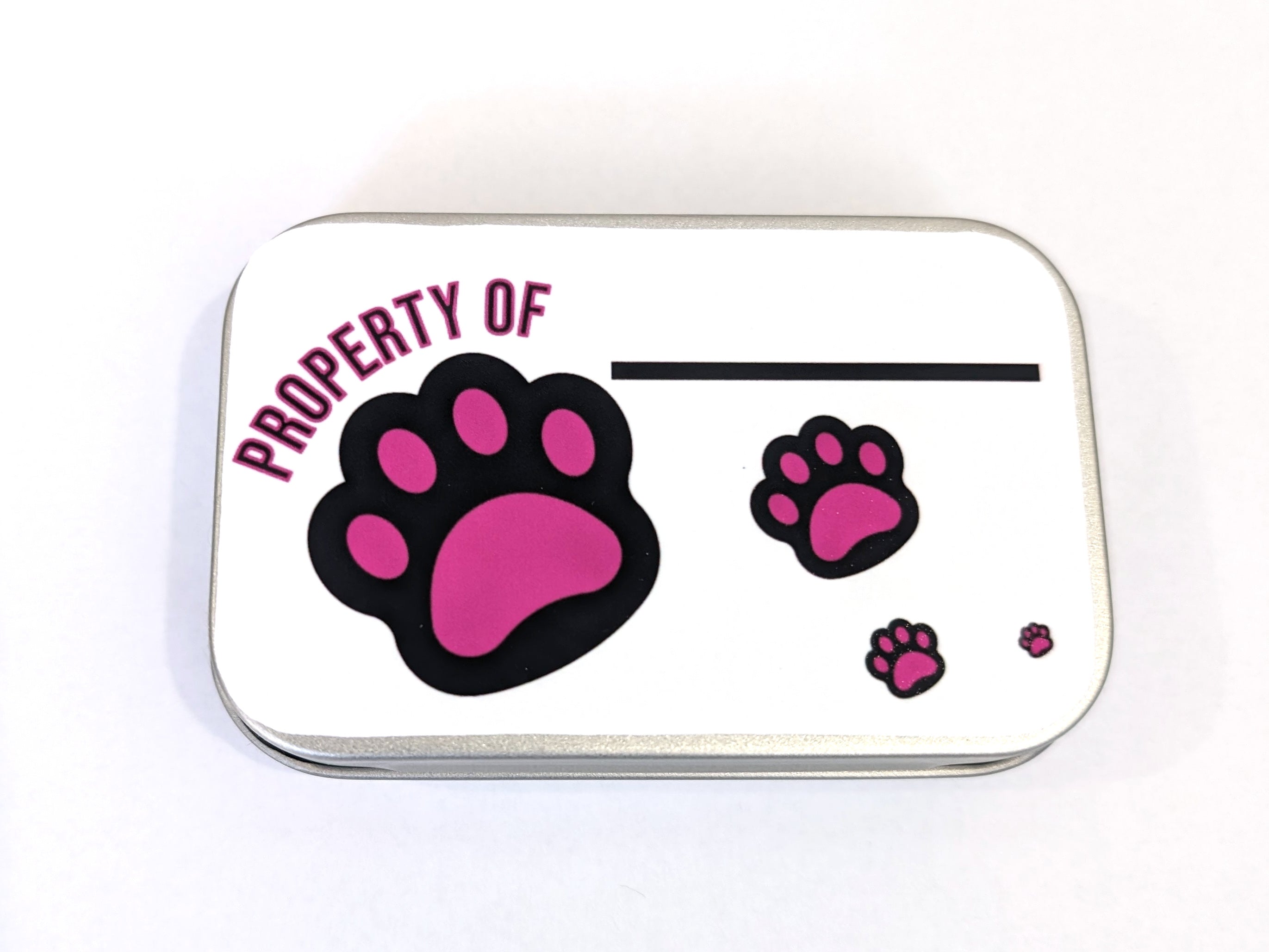 Property Of Cat Catnip Tin