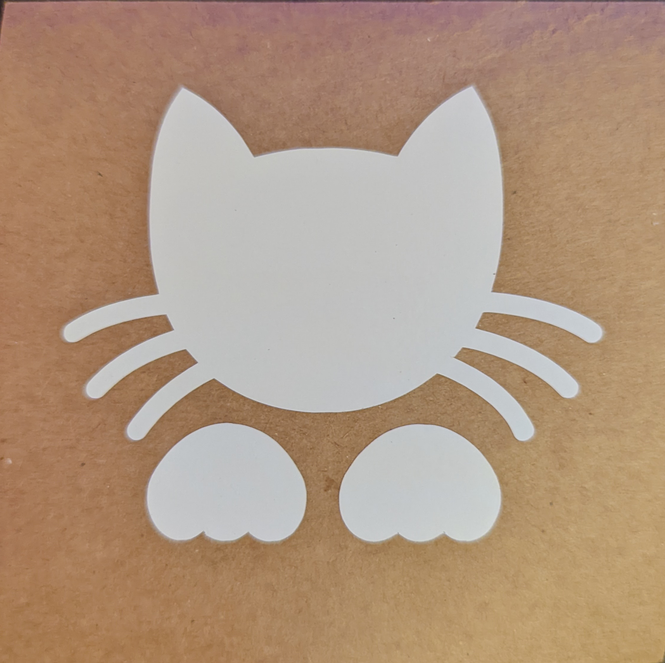 Cat Face Vinyl Sticker