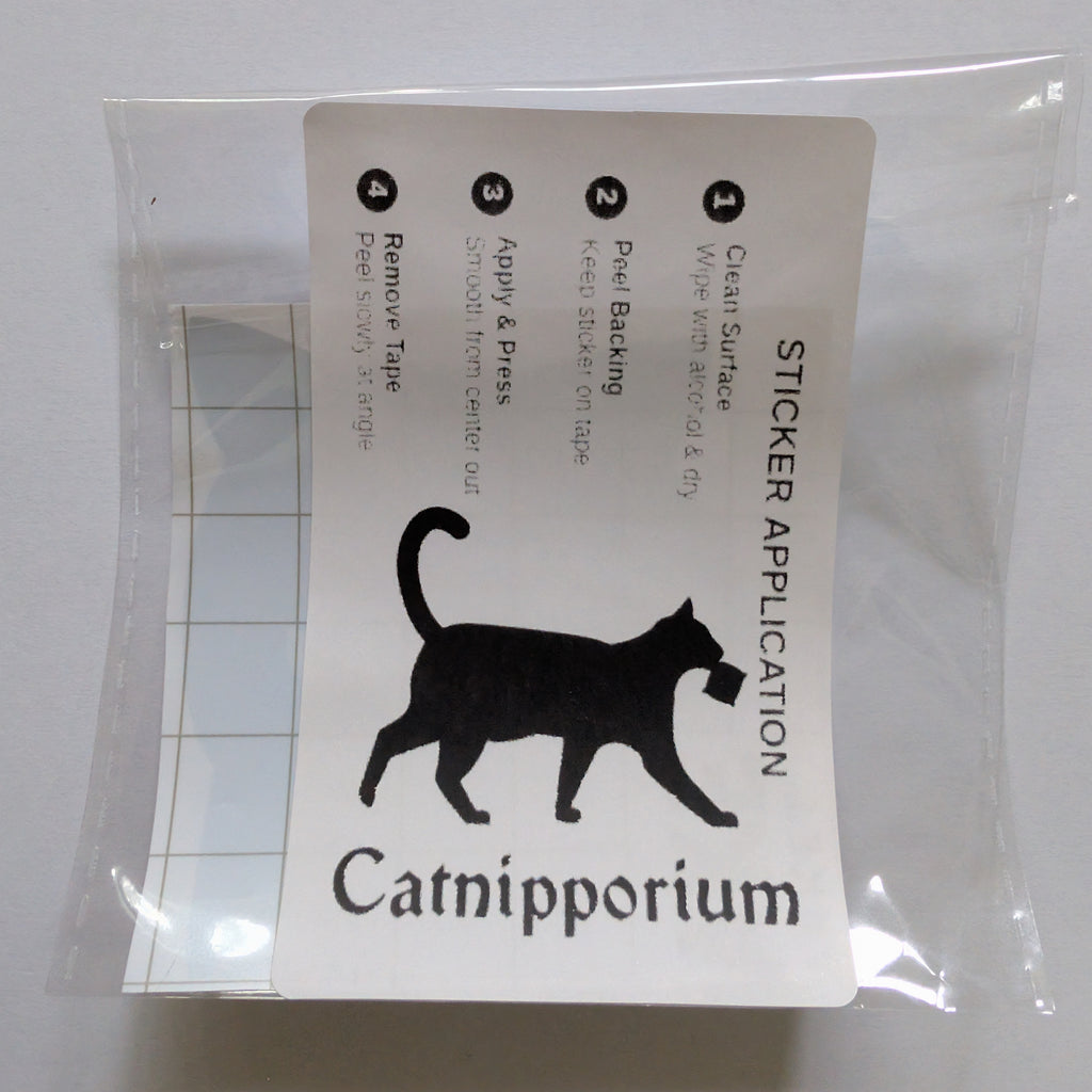 Angry Cat Vinyl Sticker