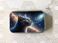 Cat staring over his domain. Catnip Tin
