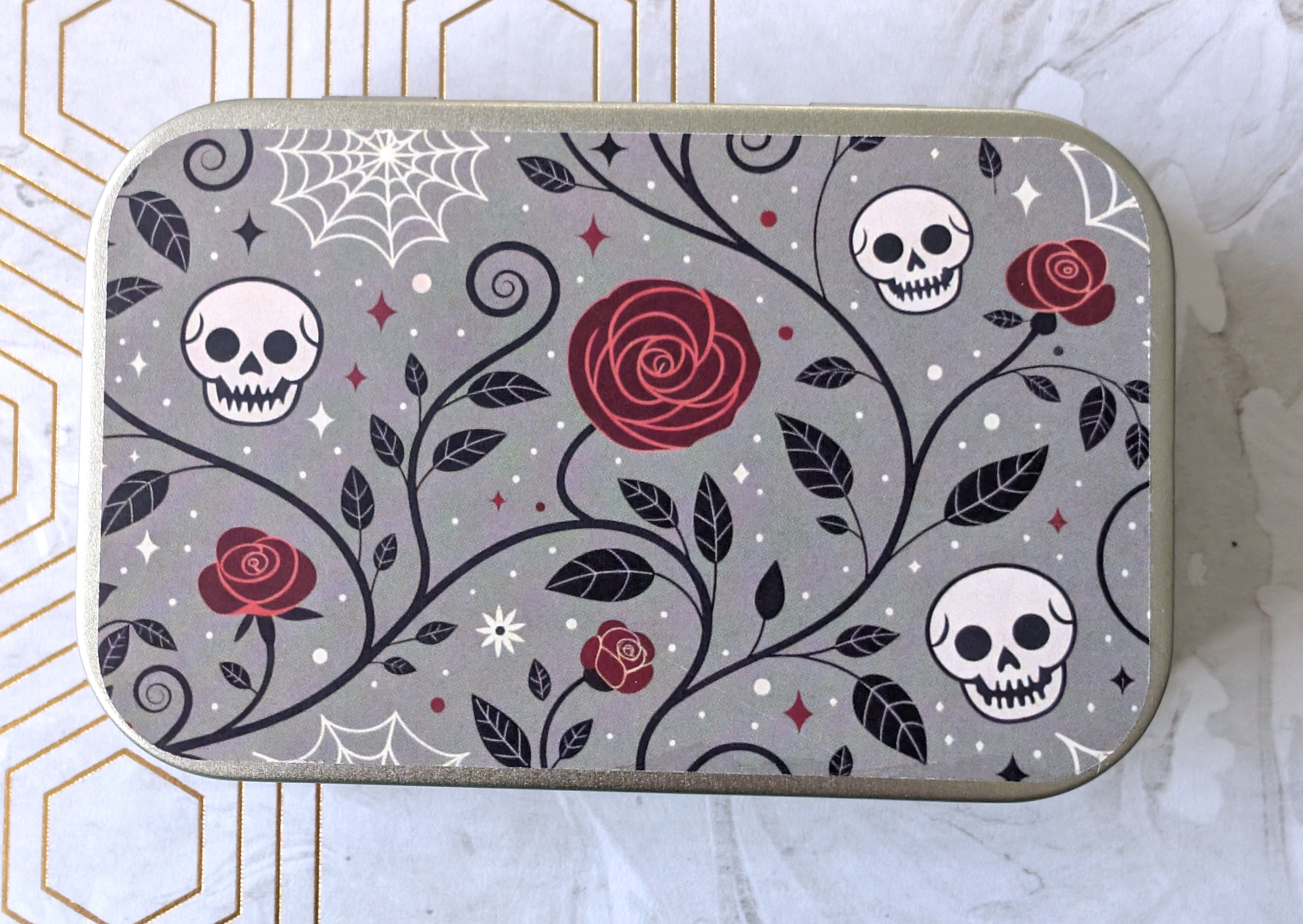 Vines, Skulls, and Roses, Catnip Tin