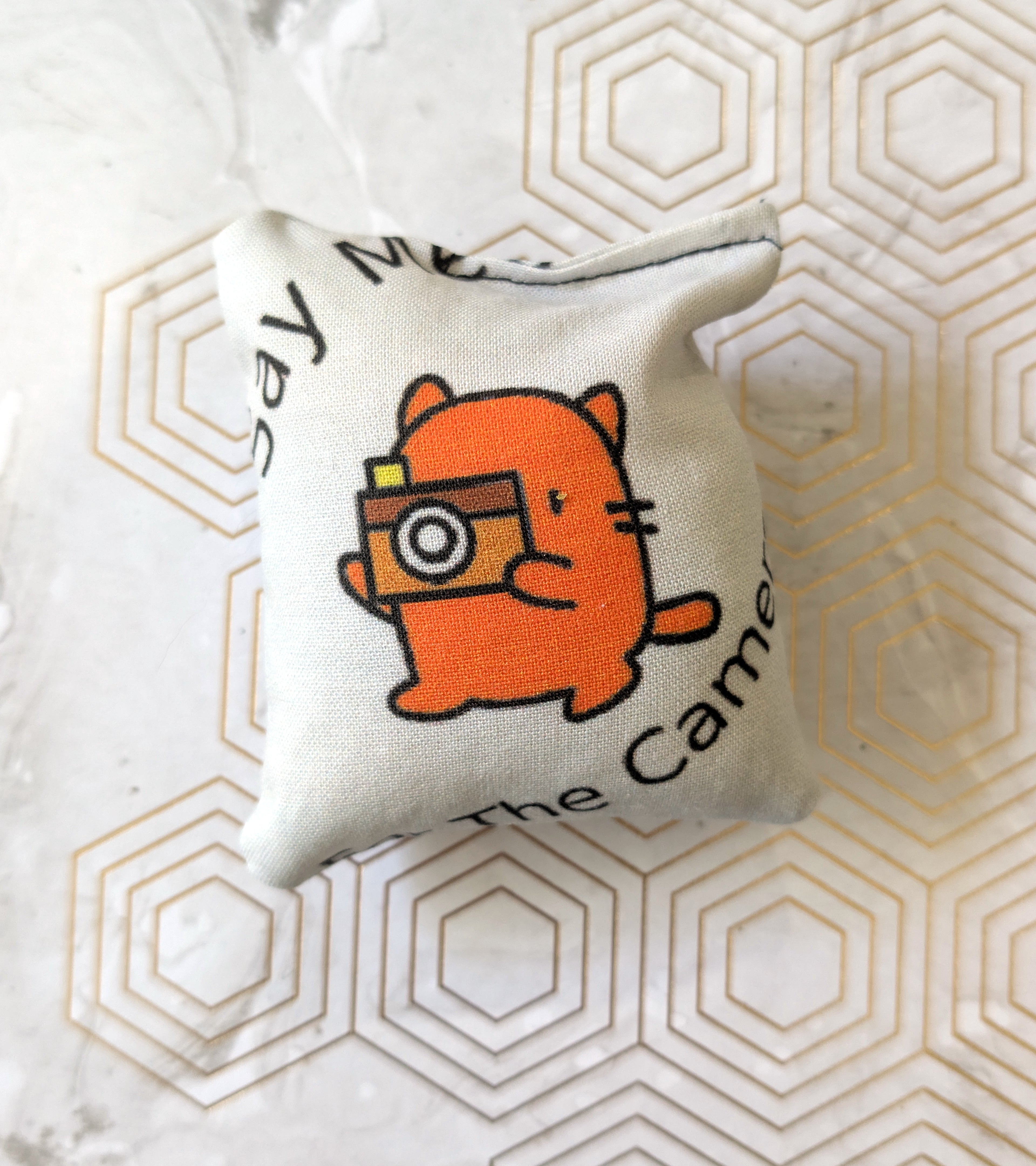 Say Meow for the Camera Catnip Pillow