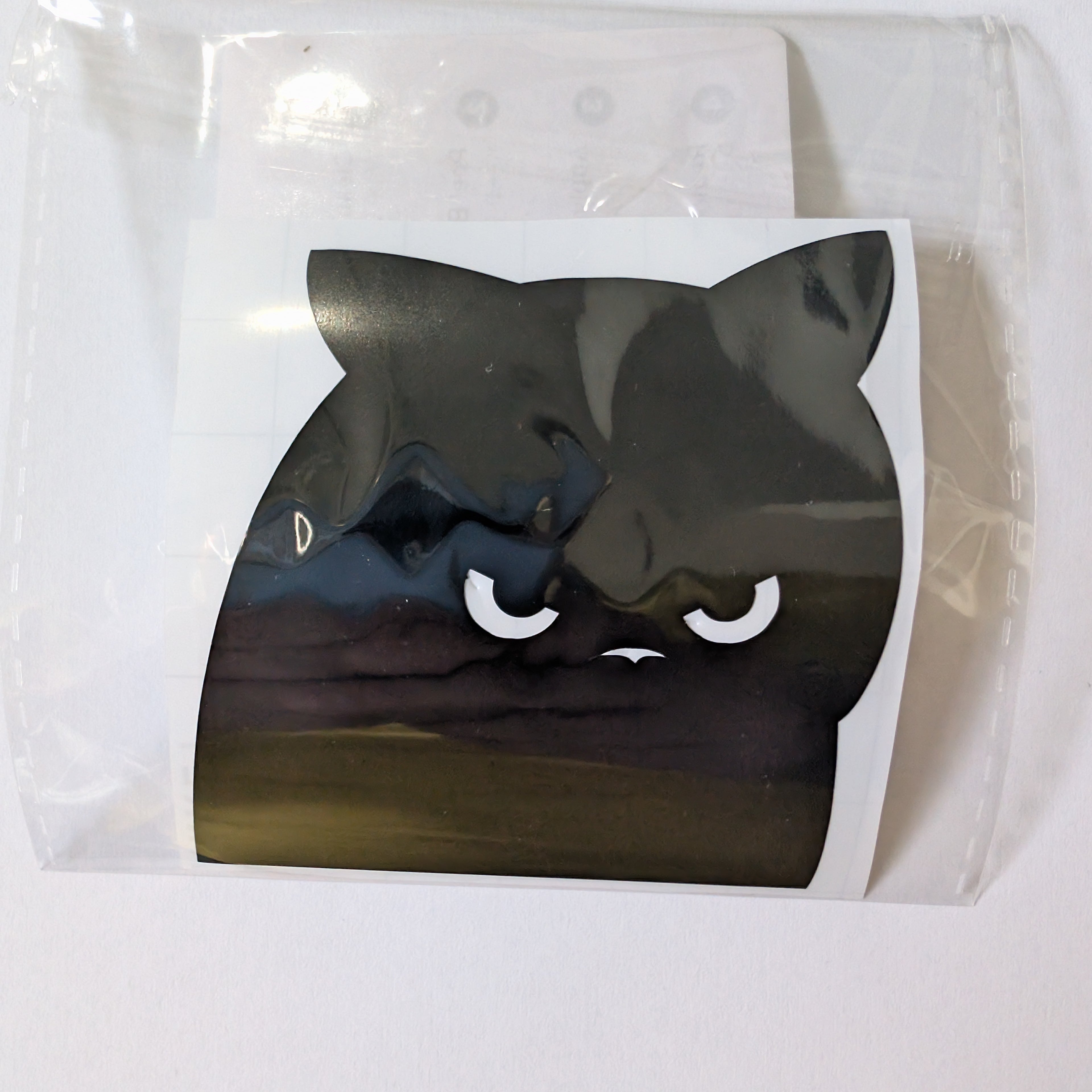 Angry Cat Vinyl Sticker